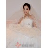 Corine - Strapless Wedding Dress with Applique